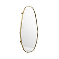 Modern Geometric Mirror with Gold Frame
